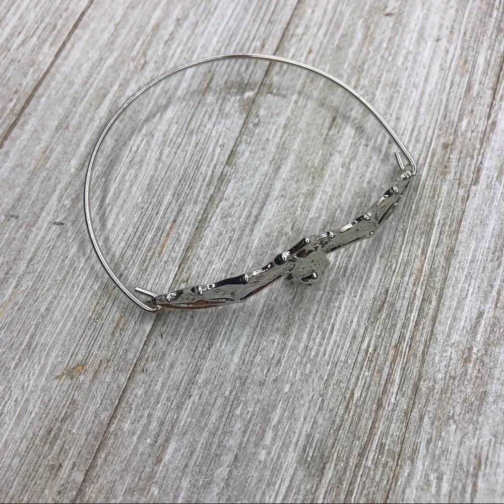 Silver Bat Bangle